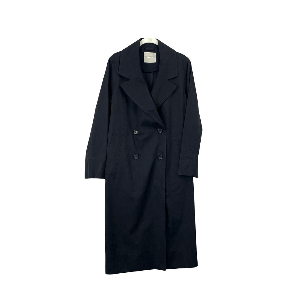 Everlane Drape‎ trench coat Size S black - Picture 3 of 10